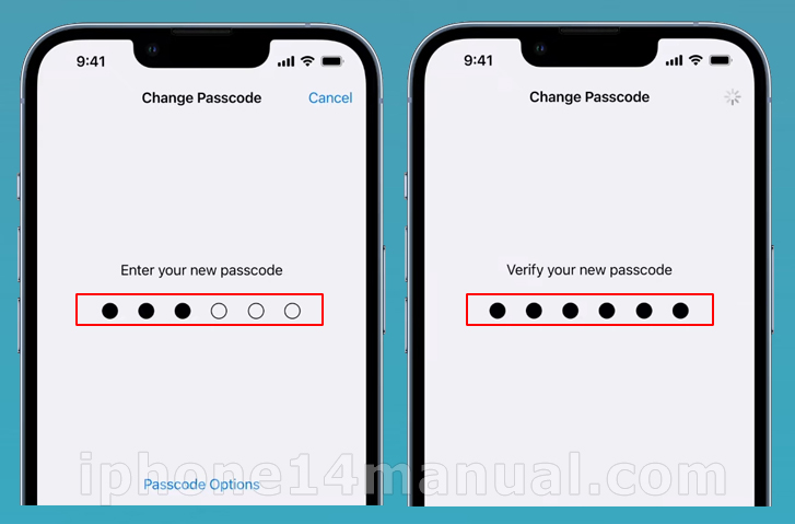 changing the passcode on your iphone