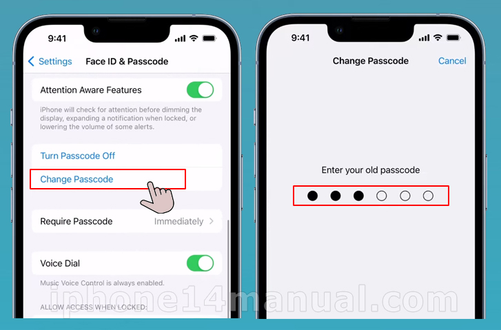guide to changing your passcode